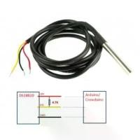 ราคา แนะนำ DS18B20 (One Wire Waterproof(กันน้ำ) Temperature Sensor) สายยาว 1 เมตร (1732027924808762699)