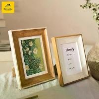 ราคา [จัดส่งทันที] กรอบรูป ขนาด4x6"5x7"6x8"8x10"A4 10x12" ขอบน้ำตาล ขอบเหลือง กรอบสีขาวมีหูแขวนผนัง ขาตั้งโต๊ะ พร้อมประกอบรูป ครอบครัว เกียรติบัตร รูปสำคัญ # บี15. (1731982681489114330)