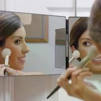 ราคา กระจก LED สามกระจก เคลื่อนย้ายได้ พับได้ กระจก 3 ด้าน (1732077752814175935)