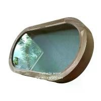 ราคา Thithada wood วงกบหน้าต่างแคปซูล พร้อมกระจก ขนาดไม้หนา 2-4 นิ้ว งานดิบไม้สัก สีธรรมชาติ พร้อมติดตั้ง กระจก 5 มิล มีหลายสีให้เลือก (1731659627125573275)