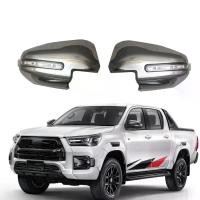 ราคา เหมาะสำหรับ Toyota REVO 2016-2024 พร้อมฝาครอบกระจกมองหลังแบบมีไฟ HILUX พร้อมกระจกมองหลังแบบมีไฟ กระจก ข้าง (1732121345032750445)