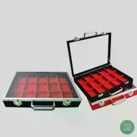 ราคา กล่องใส่พระ กล่องเก็บพระราคาถูก กระจก โชว์พระได้ดี จัดเก็บตลับพระใส่กล่องพระพลาสติก เหรียญพระ แบบ 15ช่อง ขนาดกล่อง 23x28cm ขนาดช่อง 5x7cm (1731841030007129484)