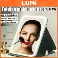 ราคา LUMI กระจกพกพา กระจกมีไฟ LED กระจกแต่งหน้า แบบพกพาสัมผัสไฟ แสงไฟ3สี ส่องหน้า กระจกตั้งโต๊ะ กระจก กระจกน่ารัก 18.5*14.5cm (1731857572965746492)