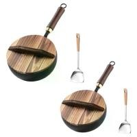 ราคา กระทะ กระทะ ทำอาหาร อเนกประสงค์ ไม่เคลือบ กระทะก้นแบน เหมาะสำหรับเตาแม่เหล็กไฟฟ้าและเตาแก๊ส ทนทาน และทำความสะอาดง่าย (1732300105104590186)