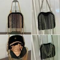 ราคา COD {ส่งฟรี!!!}กระเป๋าหนัง PU พรีเมี่ยม Stella Mccartney Falabella Tiny ( Size 9 inch ) กระเป๋าสะพายข้าง กระเป๋าถือ ประดับโซ่ ด้านหน้า เข้ากับทุกชุด สไตล์แบรนด์เนมTikTok (1732327292688763636)
