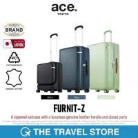 ราคา ace. FURNIT-Z Zippered Luggage With A Luxurious Genuine Leather Handle & Closed Parts กระเป๋าเดินทาง (1731421316822435059)
