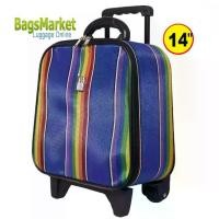 ราคา COD 9889SHOP Luggage Wheal กระเป๋าเดินทาง กระเป๋าล้อลากหน้าเรียบลาย สายรุ้ง ขนาด 14 นิ้ว รหัสล๊อค Code F17844-14TikTok (1731991054483883371)