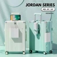 ราคา [จัดส่งทันที] Keenoya กระเป๋าเดินทาง รุ่น Jordan เฟรมซิป น้ำหนักเบา สีสวย มีช่องชาร์จ USB (1731835091856885521)