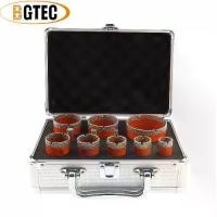 ราคา ชุดดอกสว่านเพชร BGTEC 11 ชิ้น/กล่อง ก้านสามเหลี่ยม เหมาะสำหรับกระเบื้องเซรามิกและหินอ่อน มีขนาด 6/8/10/20/25/28/32/35/45/50/65 มม. มงกุฎเจาะ อายุการใช้งานยาวนาน (1732427075524199921)