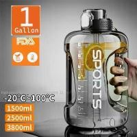 ราคา ขวดกีฬา 1.5 2 ลิตร ปลอดสาร BPA ความจุขนาดใหญ่ 1 แกลลอน พร้อมหลอด เหมาะสำหรับดื่ม ขวดน้ำ ถ้วยขวดน้ำยิม (1731764859461862559)