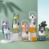 ราคา ขายดี กระบอกน้ำ ขวดน้ำ ขวดน้ำพลาสตติก กระบอกน้ำพลาสติก พร้อมสเกลการดื่มน้ำ 1000ml ( วัสดุTritan - แบบใส ) (1731271397707449923)