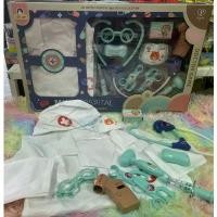 ราคา ของเล่น ชุดหมอ เสื้อกาวน์ ..หมอ พยาบาล ชุดอาชีพ ของเล่นคุณหมอ หมอเด็ก เสื้อหมอ Doctor set DF546-116A คําแนะนําการขายที่ร้อนแรงในเดือนนี้ (1732262312479852322)