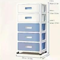 ราคา กล่องเก็บของลิ้นชัก 3/4/5 ชั้น วัสดุพลาสติกกันน้ำ ดีไซน์ประหยัดพื้นที่ สามารถเก็บเสื้อผ้า ของว่าง ของเล่น และหนังสือ เหมาะสำหรับห้องนอน สำนักงาน และองค์กรในห้องน้ำ ขนาด (ยาว x กว (1732404372237551374)