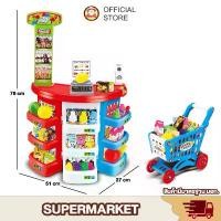 ราคา [พร้อมส่ง] ของเล่นเด็กขายของ Supermarket มีไฟ มีเสียง มีรถเข็น Home Supermarket ของเล่น สินค้าแม่และเด็ก (1732414554019956274)