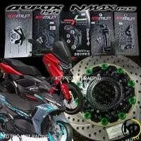 ราคา จัดส่งจากกทม รวมขาจับปั้ม brembo หน้า หลัง กระบอกโช๊คหน้าเดิม Kamui จาน 256mm Yamaha NMAX,AEROX 2017-25 (1732133172282754883)