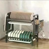 ราคา ชั้นวางของในครัวขนาดใหญ่ พร้อมการระบายน้ำอย่างรวดเร็ว ที่ใส่มีดและส้อม ชั้นวางกระดาน เคาน์เตอร์แห้ง ออแกไนเซอร์ภาชนะมัลติฟังก์ชั่น เหมาะสำหรับชาม จาน และอื่นๆ ที่วางช้อนส้อม ชั้น (1732351350119040834)