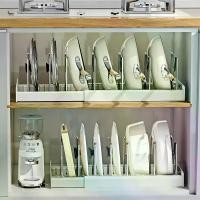 ราคา ชั้นวางฝาหม้อในครัว, ชิ้นเดียว, ที่เก็บของอเนกประสงค์, หดได้, เคาน์เตอร์, ตู้, ที่วางฝาหม้อ, ชาม, จาน, เหมาะสำหรับใช้ในครัว (1731712980152780107)