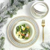 ราคา AG_TABLEWARE จาน ชาม ถ้วย ชุดถ้วยกาแฟ แก้วกาแฟ จานชามเซรามิค เซรามิคงานพรีเมี่ยม แต่งด้วยลายดอกไม้ขอบทอง สไตล์ยุโรป สินค้าขายแยกเป็นช (1732338395421969073)