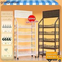 ราคา ❧ชั้นวางสินค้า 5 ชั้น ชั้นวางขนมร้านค้า ชั้นวาง ขายของ มินิมาร์ท อุปกรณ์เสริมได้แก่ ล้อและตะขอ♟ (1732321599776785798)