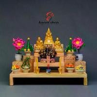 ราคา Qcyehnvshop ความคงทน คุณภาพรับประกันได้ สินค้าขายดี ขายร้อน คุณภาพสูง ใช้งานได้ แนะนำ หิ้งพระไม้ หิ้งโมเดิร์น โต๊ะหมู่บูชาขนาดเล็ก ชั้นวาง ไอ้ไข่ พระพิฆเนศ ราคาโรงงาน (1732409157850072604)