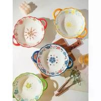 ราคา ชามเซรามิก ชาม2หู ชามสำหรับใส่อาหาร ขนาด9.5นิ้ว เนื้อหนา คุณภาพดี สามารถเข้าไมโครเวฟได้ ชาม (1731216161350846377)