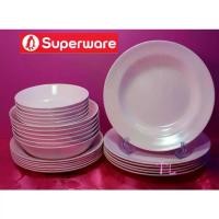 ราคา ซุปเปอร์แวร์ชุด24ชิ้น จานลึก9 นิ้ว 6 ชิ้น+จานลีก8 นิ้ว 6 ชิ้น+ชาม7.5 นิ้ว 6 ชิ้น+ชาม 6 นิ้ว 6ชิ้น สีโอลด์โรสกลม ซุุปเปอร์แวร์ เมลามีน100% (1729597950607526553)