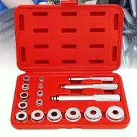 ราคา ชุดหลักชุด 17 ชิ้น, ชุดเครื่องมือขับแบริ่งเลี้ยวและบูชซีล, ชุดเต็มของเครื่องมือติดตั้งบูชเพลา, เหมาะสำหรับการเปลี่ยนและซ่อมแซมที่ง่าย, ไม่ใช้ไฟฟ้า, ทนทาน, อเนกประสงค์, เครื่องมือ (1732250261452719919)