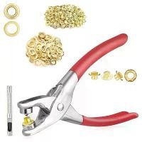 ราคา ชุดคีมตาไก่ Grommet ขนาด 6 มม. ชุดคีมเจาะรูตาไก่ พร้อมตาไก่โลหะ 100 ตัว ชุดเครื่องมือ Grommet เหมาะสำหรับหนังและผ้า (1732256618962781723)