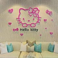 ราคา สติ๊กเกอร์ติดผนังอะคริลิค Hello Kitty โบว์ Hello Hello Kitty, M182kt, ธีมอนิเมะการ์ตูน 3D, ข้ามพรมแดน, ชุดเครื่องมือ (1730330145118521747)