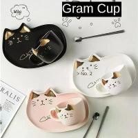 ราคา ชุดแก้วกาแฟเซรามิค แก้วลายแมว cat พร้อมจานรอง+ช้อน ถ้วยกาแฟ แก้วการ์ตูนสร้างสรรค์พร้อมส่ง (1732047507647792209)