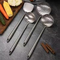 ราคา เครื่องครัวสแตนเลส, ไม้พาย, ช้อน slotted, เหยือกขนาดใหญ่, ไม่เป็นสนิม, หนา, ด้ามยาว, ไม้พาย, ช้อนทำอาหาร, เครื่องมือครัว (1731522428485600360)