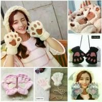 ราคา ร้านไทย ถุงมือ คอสเพลย์ อุ้งมือแมว ถุงมือผ้า แบบนิ้วโผล่ อุ้งเท้าแมว จัดส่งฟรี กทม (1732011131756316178)