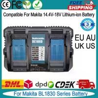 ราคา เครื่องชาร์จคู่, สำหรับ Makita 18V, 6A, ปลั๊ก UK, EU, AU และ US, เปลี่ยนสำหรับแบตเตอรี่ลิเธียม Makita 18V, ที่ชาร์จ DC18RC และ DC18RD (1731623215309161979)