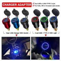 ราคา ที่ชาร์จ USB คู่, R1200GS, พร้อมสวิตช์, ที่ชาร์จรถจักรยานยนต์ Type-C R1200RT, อุปกรณ์เสริมสำหรับ BMW F800GS, F800GT, R1150RT, ปลั๊ก Hella ดิน (1730334174969432622)