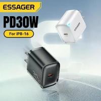 ราคา ที่ชาร์จ Type C, Essager, การชาร์จอย่างรวดเร็ว, รองรับ PD/QC 3.0, ที่ชาร์จเร็ว, เหมาะสำหรับ iPhone16, 15, 14-6, Samsung, Huawei, Xiaomi, iPad, AirPods, แท็บเล็ต, หูฟัง, พัดลม, สว (1732326794174629167)