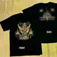 ราคา เสื้อยืดยันต์ พระนารายณ์ทรงครุฑประทับบนพระราหู เสื้อลายไทย เสื้อยักษ์หนุมาน ผ้าcotton สกรีนหน้าหลัง ราคาถูก S-5XL จัดส่งฟรี กทม (1731795589466522629)