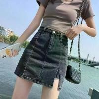 ราคา กางเกงกระโปรงยีนส์ยืด สำหรับผู้หญิง ฤดูร้อน 2025 มาใหม่ เอวสูง กระโปรงสั้น ทรงเอ ผ่า กระโปรงรัดรู ฤดูร้อน สไตล์ Ins ยีน ยีนส์ ลีวาย ลินิน ผสม ฝ้าย ผู้ หญิง ผ้า (1731718849383728302)