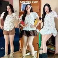 ราคา เสื้อเชิ้ตคอปกทรงคอบัวแต่งขอบลูกไม้ ทรงแขนตุ๊กตาขอบลูกไม้ ผ้าpolka dot ลายจุด ทรงใหม่จีบอก ที่นิยมมากที่สุด (1731836844395431835)