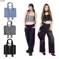 ราคา คลังสินค้า kome.offi เสื้อเกาะอก+ผ้าพันคอ รุ่น vivienne top (1732282639032812935)