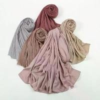 ราคา ฮิญาบมุสลิม, มาใหม่, สำหรับผู้หญิง, ผ้าพันคอ, ผ้าคลุมไหล่ยาวธรรมดา, เด็กหญิง Musulman, ผ้าฝ้ายย่นนุ่ม, ผ้าคลุมศีรษะ, ห่อ, ที่คาดผมผ้าโพกหัวอิสลาม (1732157394767152137)
