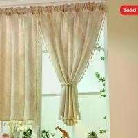 ราคา ผ้าม่านแบบสั้น สไตล์ญี่ปุ่น สีน้ำตาลกาแฟ สไตล์เรียบง่าย มีกระเป๋า ผูกโบว์ ผ้าม่าน ครึ่งตัว เหมาะสำหรับห้องนั่งเล่น ห้องนอน และห้องครัว 2 ชิ้น (1732223501591086889)