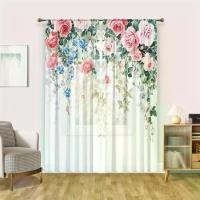 ราคา แผงม่านโปร่งครึ่งตัว สไตล์สวน ซักเครื่องได้ ลายสวนดอกไม้ตกแต่ง ผ้าด้ายเพชร โพลีเอสเตอร์ ชุด 2 ผ้าม่านโรแมนติกลายดอกไม้ เหมาะสำหรับห้องนั่งเล่นและห้องนอน ผ้าม่าน งานแต่งงาน (1731960335494777723)