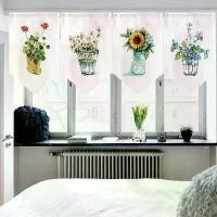 ราคา ผ้าม่านสั้น สไตล์ญี่ปุ่น พิมพ์ลายธงสามเหลี่ยม ผ้าม่าน 1 ใน 2 สำหรับห้องครัว ตกแต่งห้องรับประทานอาหาร ร้านซูชิ ผ้าม่านห้อย คอร์ติซ่า (1731313170366433132)