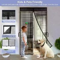 ราคา ม่านแม่เหล็กกันยุง ไฟเบอร์กลาส ผ้าม่านประตูลูกไม้ตาข่ายกันยุงสำหรับบ้าน หน้าจอแมลง ม่านกันยุง ตีนตุ๊กแกติดรอบแน่นมาก แนะนำ ผ้าม่าน 2 ชั้น (1732027369682732490)