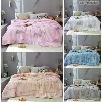 ราคา [พร้อมส่ง] ผ้าห่ม ผ้าห่มใยไหม ผ้าห่มใยไหมเย็น ผ้านวม สีพื้น ลายการ์ตูน ลวดลายสวยงาม ขนาด 7 ฟุต (198*217) cm.‍❄️ (1732165313685784028)