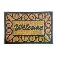 ราคา COD พรมใยพร้าว เช็ดเท้า ลายเหล็กดัด พรม Welcome ทำจากกากมะพร้าว ขนาด 40cm x60cm ฐานยาง กันลื่นTikTok (1731897570562573876)