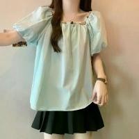 ราคา เสื้อเชิ้ต คอเหลี่ยม แขนสั้น ทรงหลวม สไตล์หวาน เสื้อตุ๊กตา [COD] โปโล แขนสั้น โปโล แขนสั้น โปโล ไหม พรม ยืด คอปก คอปาด เ ส ื ้ อ ผ ู ก โ บ ว ์ ผ้า ผู (1732115171841574076)