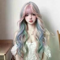 ราคา วิกผมสีชมพู วิกผมเต็มหัว สไตล์โลลิต้า ปารีส ภาพวาด ย้อมสีรุ้ง ไฮไลท์ ผมหยิกยาว วิกผมหยักศกผู้หญิง ขายร้อน ขายดีในร้าน (1732337794898037564)