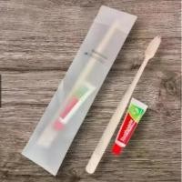 ราคา PRAKAIVANICH แปรงสีฟัน+ยาสีฟัน 5g【แพ็คละ 50 เซ็ท】 แปรงสีฟันด้ามใส แปลงสีฟันขาวขุ่น แปรงสีฟันไม้ไผ่ แปรงสีฟันฟางข้าว แปรงสีฟันขนนุ่ม แปรงสะอาด (1731889357249480471)