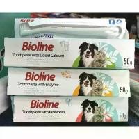 ราคา Bioline ️ยาสีฟัน+แปรงสีฟัน️ใช้ได้ทั้งสุนัขและแมว ช่วยลดกลิ่นปาก ลดคราบหินปูนได้ดี COD (1732380546715060024)